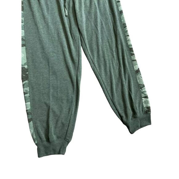 Splendid Camo Camouflage Side Stripe Green Joggers Sweatpants Size 2XL XXL - EUC - Picture 4 of 11